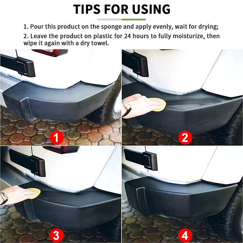 Revitalize Your Ride: Back to Black Gloss Plastic & Leather Restorer for a Flawless Finish
