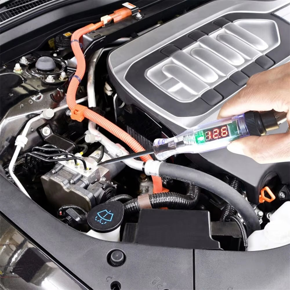 Versatile 6V-24V Car Truck Voltage Circuit Tester - Auto Diagnostic Probe & Light Bulb Measuring Tool