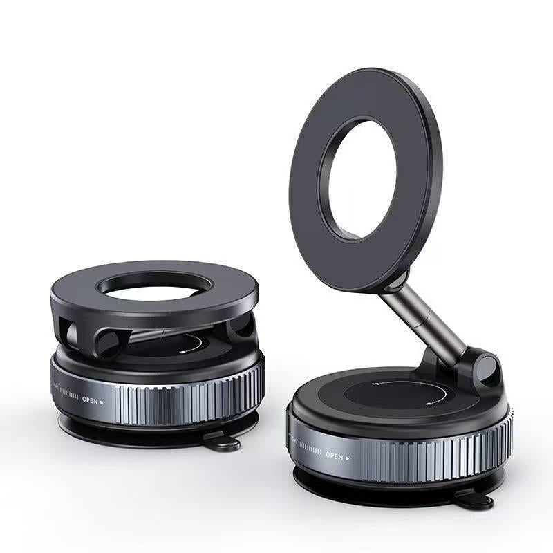Magsafe 360° Adjustable Magnetic Car Phone Holder for iPhone 16 Pro Max/15/14/13/12 - Secure Manual Vacuum Adsorption