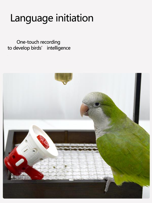 Ultimate Parrot Speech Trainer - Record, Repeat & Whistle for Monk Parrots, Sun Conures, Budgerigars & Cockatiels!