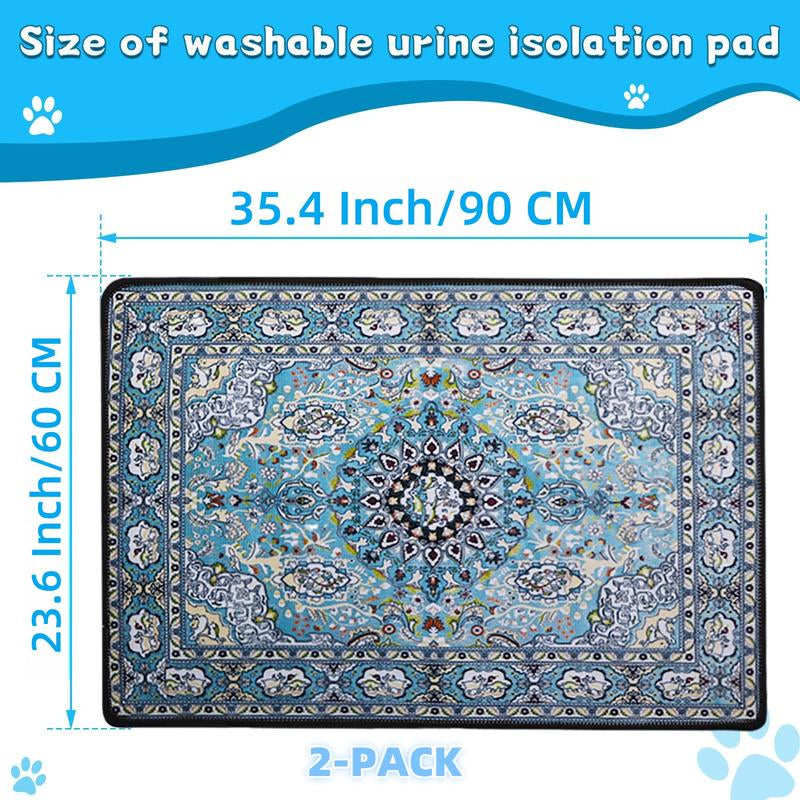 Super Absorbent Washable Dog Pee Pads - Waterproof, Leak-Proof & Non-Slip Reusable Puppy Training Pads for Easy Housebreaking
