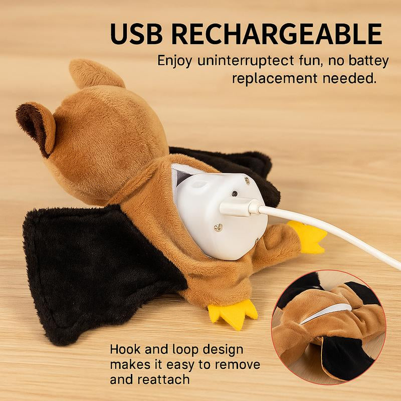2025 Flapping Bird Cat Toy - Interactive Rechargeable Pet Exercise Toy with Lifelike Chirping Sounds - Perfect Gift for Cats and Puppies!