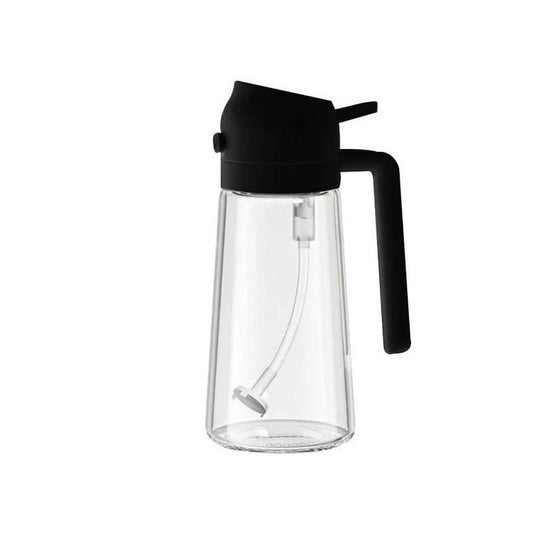 GJ 16Oz Oil Dispenser Bottle - 2-in-1 Olive Oil Sprayer & Dispenser for Cooking, Salad & Barbecue - Stylish Multicolor Kitchenware