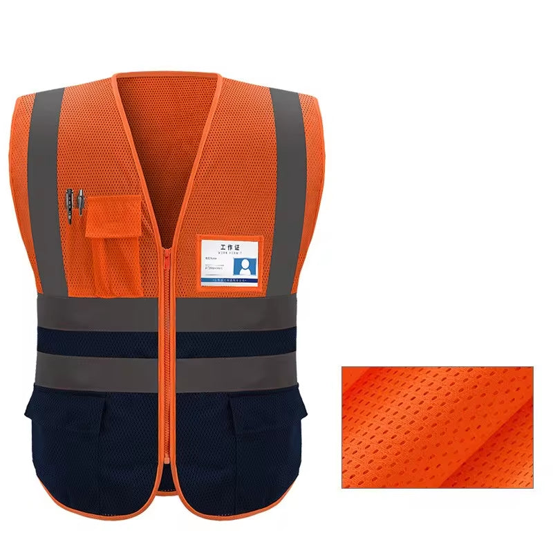 High Visibility Reflective Safety Vest for Outdoor Sports, Motorcycle, and Cycling