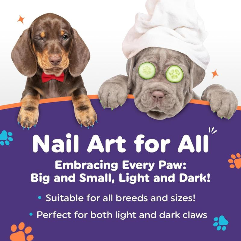 Quick Dry Dog Nail Polish Pens - Easy Application Pet Nail Polish for Dogs & Cats, Perfect Puppy Accessory Set