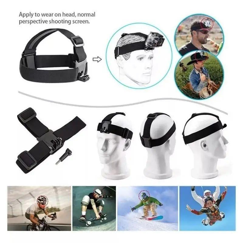 Ultimate Action Camera Strap Set with Phone Clip - Durable Mount for GoPro, Smartphones & Osmo Action - Universal Sports Camera Accessory for Adventure Enthusiasts