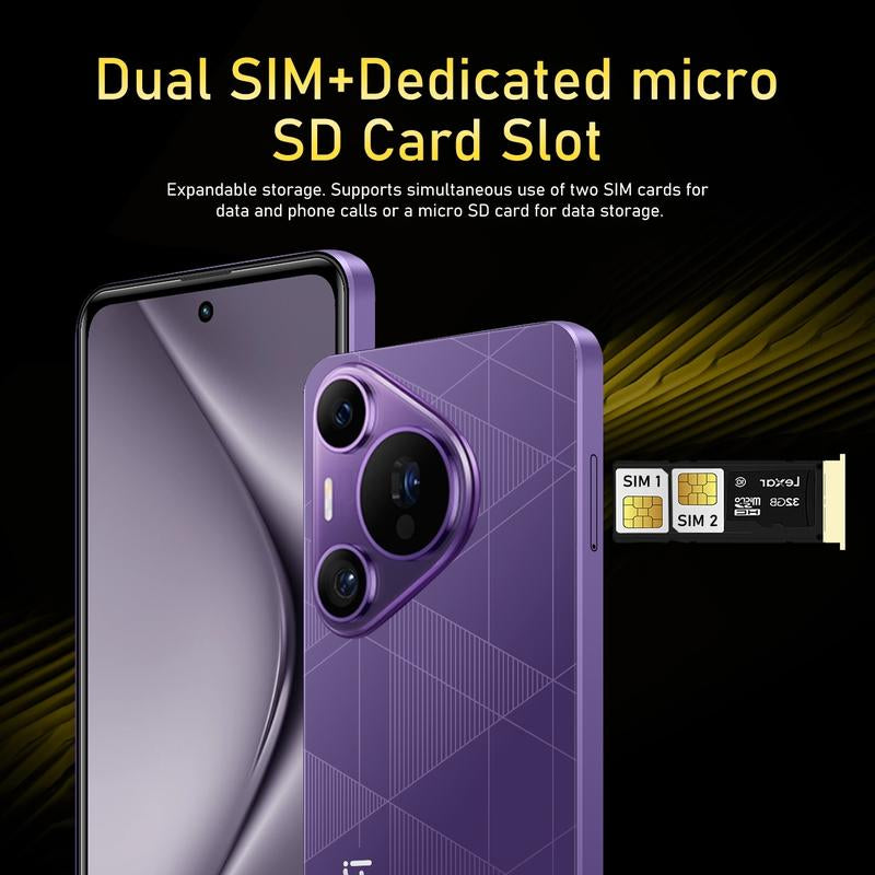 Fuffi 6.56-Inch HD Smartphone - 4GB RAM, 32GB Storage, Dual Camera, Bluetooth & GPS, Sleek Metal Frame, Android 4G