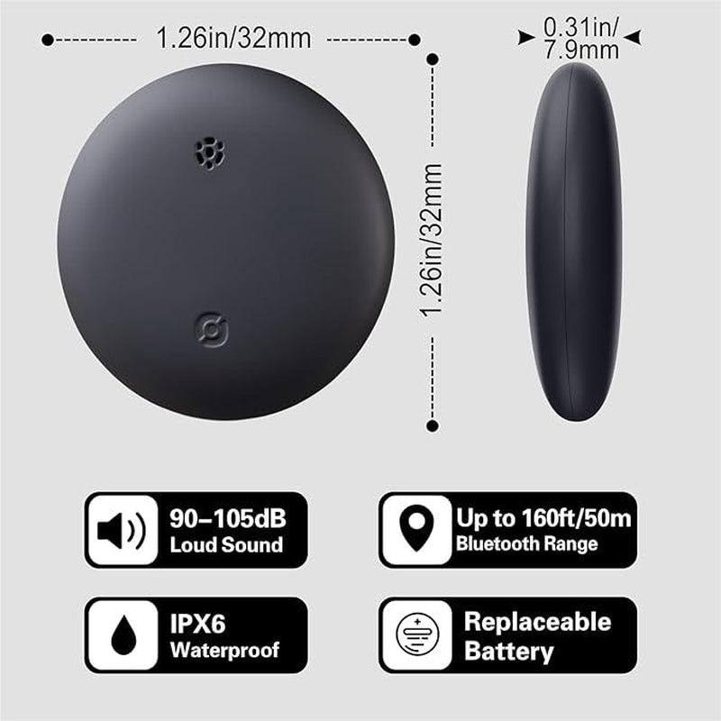 Smart Tag Air Tracker - Waterproof GPS Luggage & Item Locator for Apple Find My (iOS Only)