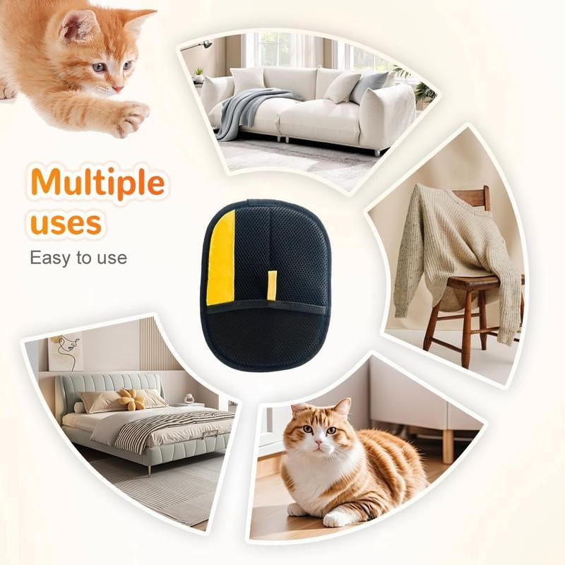 Ultimate Reusable Pet Hair Cleaning Glove - Effortless Fur Remover for Cats and Dogs, Multi-Purpose Grooming Tool for Home Use