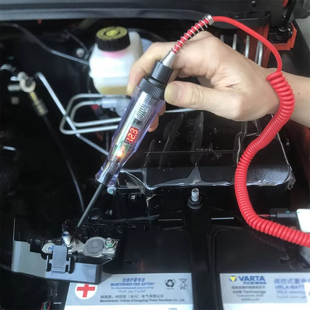 Versatile 6V-24V Car Truck Voltage Circuit Tester - Auto Diagnostic Probe & Light Bulb Measuring Tool