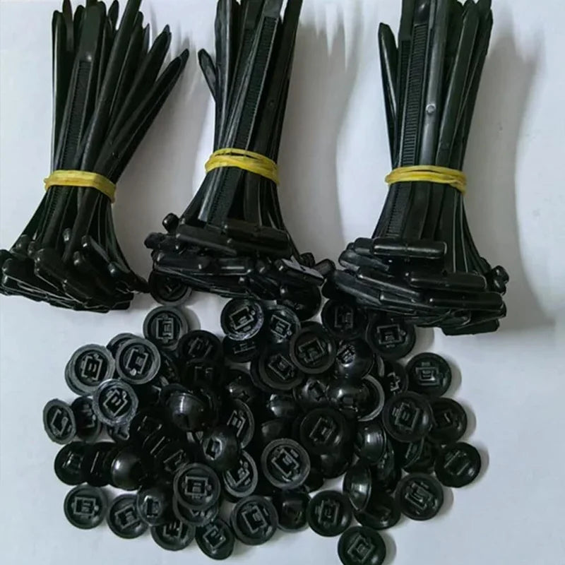 Versatile Durable Nylon Cable Tie Buckles - Perfect for Home, Office, Workshop, and Outdoor Use!