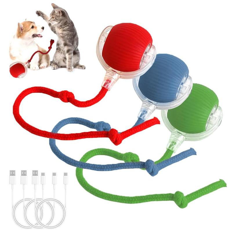 Interactive Electric Cat Toy Ball - Motion-Sensing Fun for Indoor Cats & Dogs, Keeps Pets Active & Entertained! Perfect Gift for Pet Lovers!