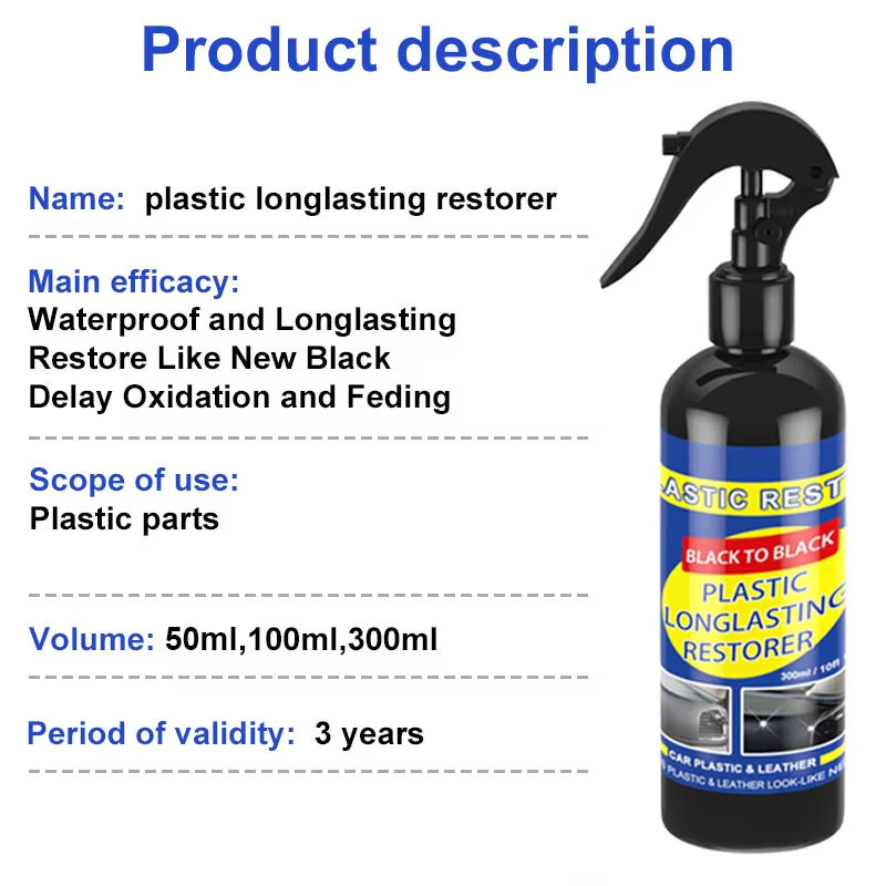Revitalize Your Ride: Back to Black Gloss Plastic & Leather Restorer for a Flawless Finish