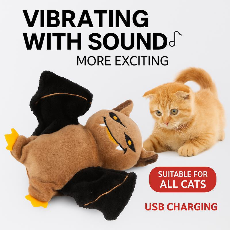 2025 Flapping Bird Cat Toy - Interactive Rechargeable Pet Exercise Toy with Lifelike Chirping Sounds - Perfect Gift for Cats and Puppies!
