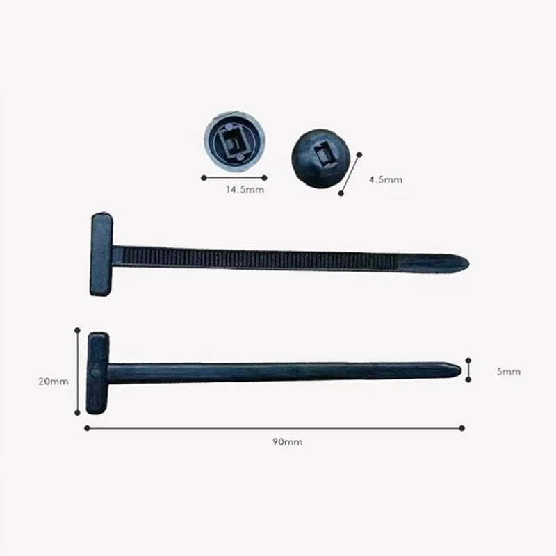 Versatile Durable Nylon Cable Tie Buckles - Perfect for Home, Office, Workshop, and Outdoor Use!