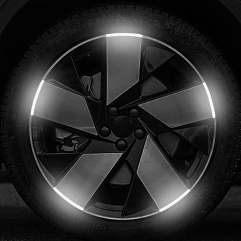 20pcs Luminous Reflective Wheel Hub Stickers - Enhance Night Visibility for Cars, Bikes & Motorcycles