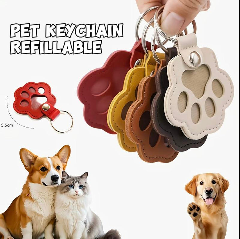 4 Pack Creative Pet Hair Keychain Hangers - Unique Keepsakes for Cat and Dog Owners