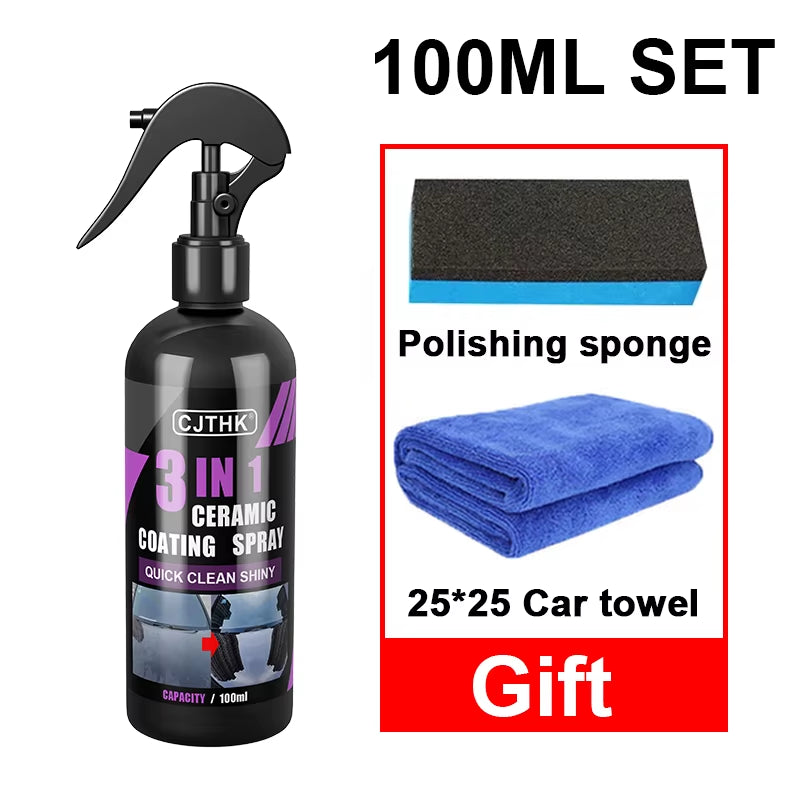 Ultimate Car Ceramic Nano Coating - Hydrophobic Crystal Polish for Superior Shine and Protection