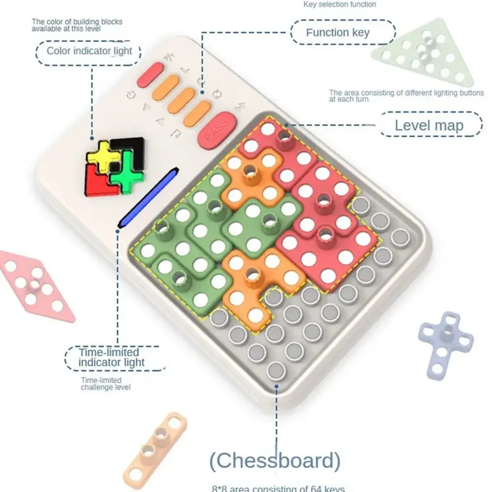 Educational Smart Super Block Puzzle Game - 1000+ Brain Teaser Challenges for Children