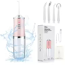 Ultrasonic Oral Irrigator | Professional IPX7 Waterproof Water Flosser. Deep Cleanse Water Flosser