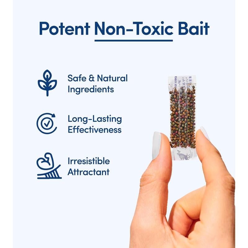 Effective Indoor Roach Traps (12 Pack) - Sticky Glue Cockroach Killer for Home and Car Infestations, Safe for Pets
