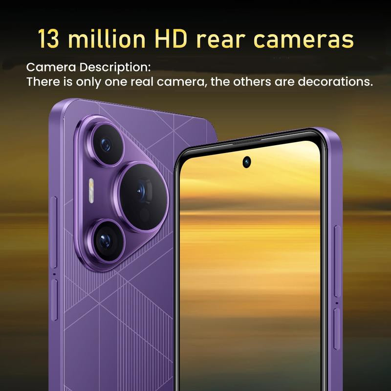 Fuffi 6.56-Inch HD Smartphone - 4GB RAM, 32GB Storage, Dual Camera, Bluetooth & GPS, Sleek Metal Frame, Android 4G