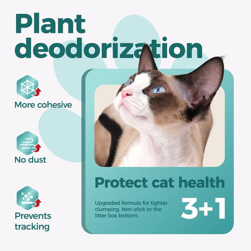 Premium 5.5Lb Tapioca Cat Litter - Flushable, Odor Control, Quick Clumping, Low Dust, Perfect for Smart Litter Boxes