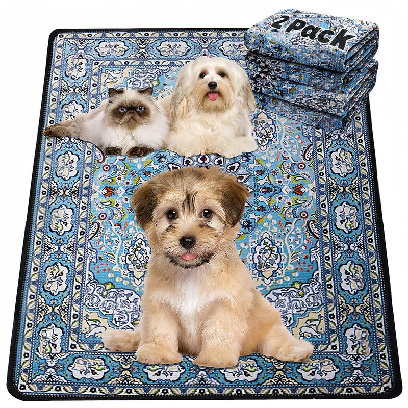 Super Absorbent Washable Dog Pee Pads - Waterproof, Leak-Proof & Non-Slip Reusable Puppy Training Pads for Easy Housebreaking