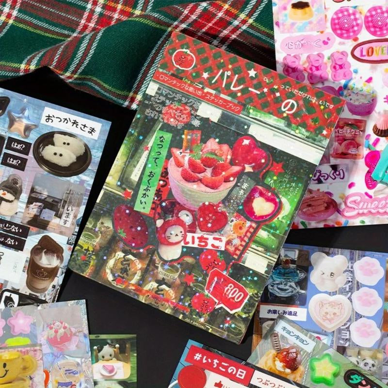 800Pcs Vintage-Inspired Retro Sticker Book for Creative Projects