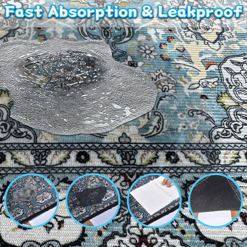Super Absorbent Washable Dog Pee Pads - Waterproof, Leak-Proof & Non-Slip Reusable Puppy Training Pads for Easy Housebreaking