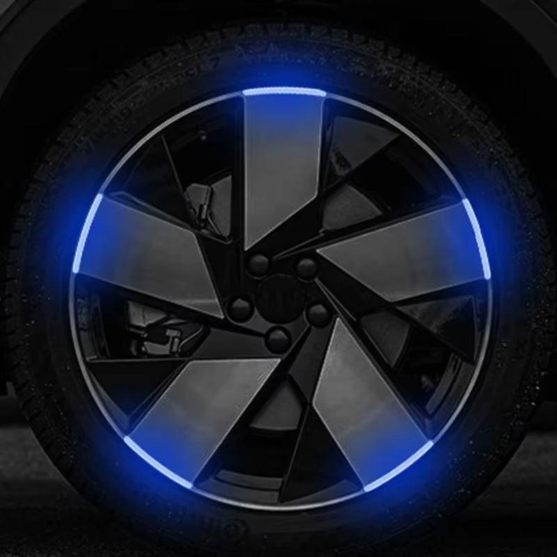 20pcs Luminous Reflective Wheel Hub Stickers - Enhance Night Visibility for Cars, Bikes & Motorcycles