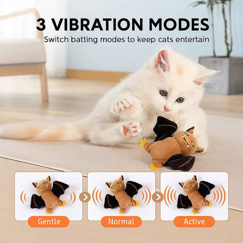 2025 Flapping Bird Cat Toy - Interactive Rechargeable Pet Exercise Toy with Lifelike Chirping Sounds - Perfect Gift for Cats and Puppies!