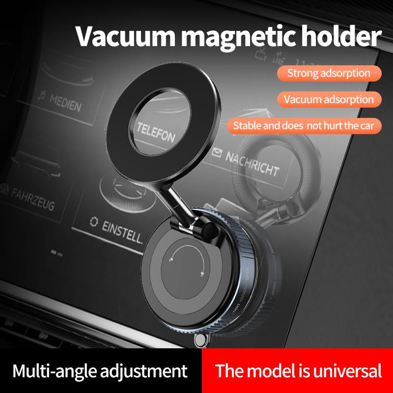 Magsafe 360° Adjustable Magnetic Car Phone Holder for iPhone 16 Pro Max/15/14/13/12 - Secure Manual Vacuum Adsorption