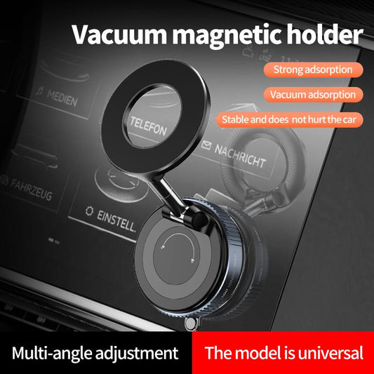 Magsafe 360° Adjustable Magnetic Car Phone Holder for iPhone 16 Pro Max/15/14/13/12 - Secure Manual Vacuum Adsorption