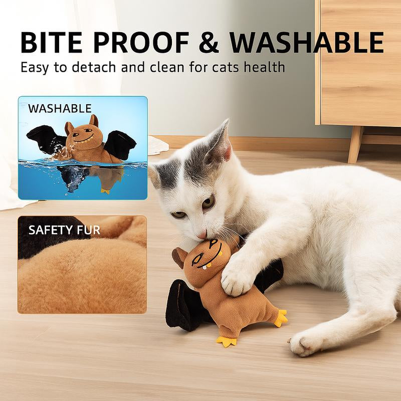 2025 Flapping Bird Cat Toy - Interactive Rechargeable Pet Exercise Toy with Lifelike Chirping Sounds - Perfect Gift for Cats and Puppies!