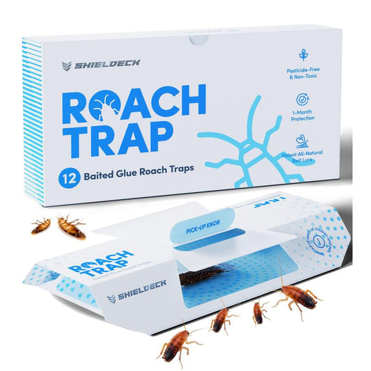 Effective Indoor Roach Traps (12 Pack) - Sticky Glue Cockroach Killer for Home and Car Infestations, Safe for Pets.Effective Indoor Roach Traps (12 Pack) - Sticky Glue Cockroach Killer for Home and Car Infestations, Safe for Pets