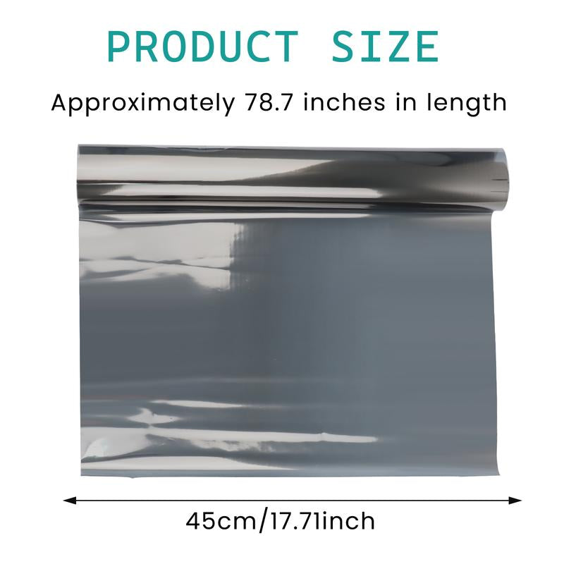 Frosted Window Privacy Film - UV Shielding & Heat Control Static Cling for Home & Bathroom Decor