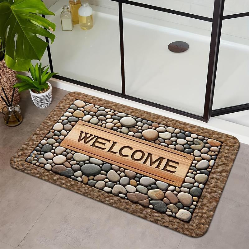 Super Absorbent Diatom Mud Bathroom Mat – Quick-Dry Non-Slip Rug for Bathroom, Shower, Entryway & Kitchen – Soft & Washable Silica Mat