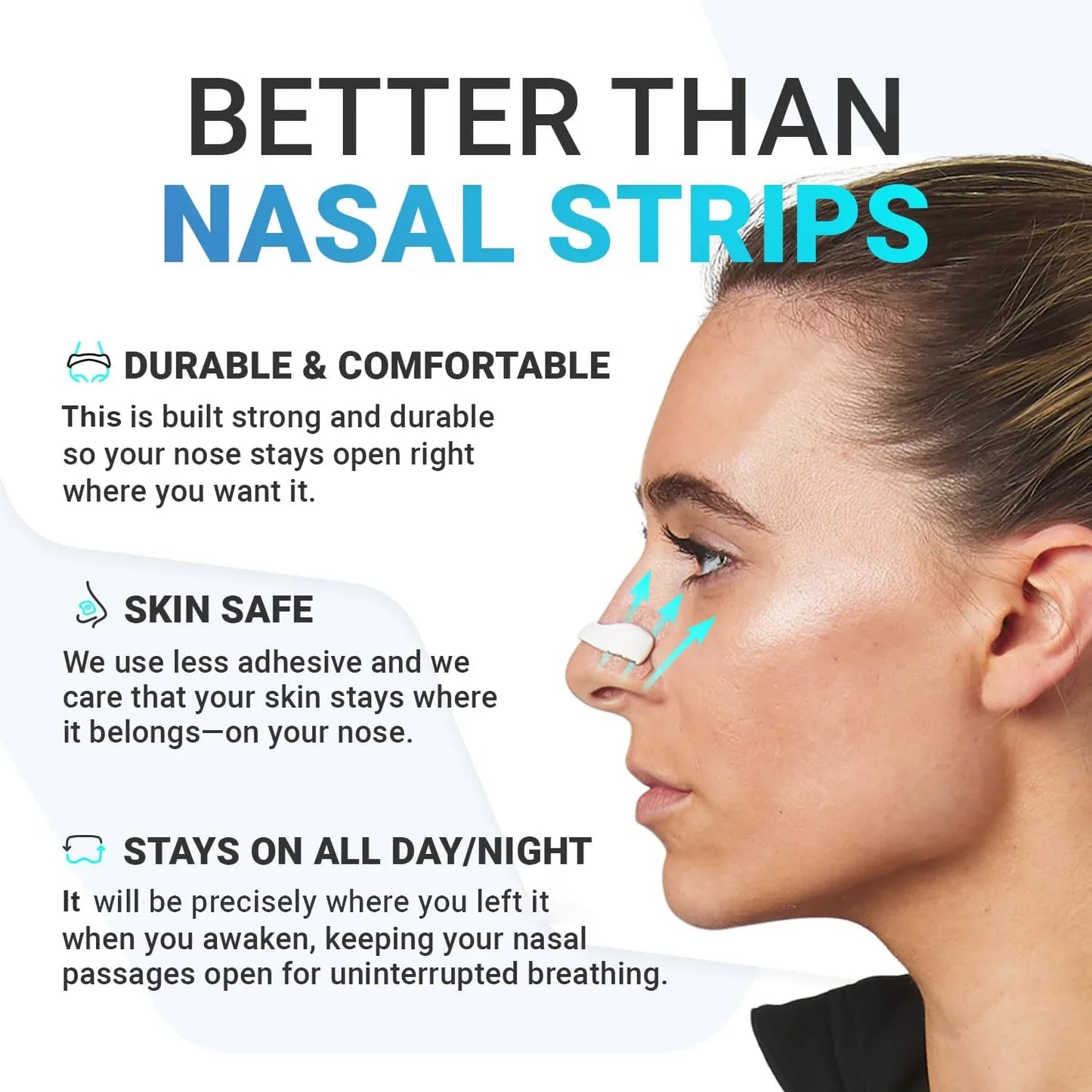 Nasal Breathing Dilator Kit (30-Day Supply) | Anti-Snoring & Improved Airflow