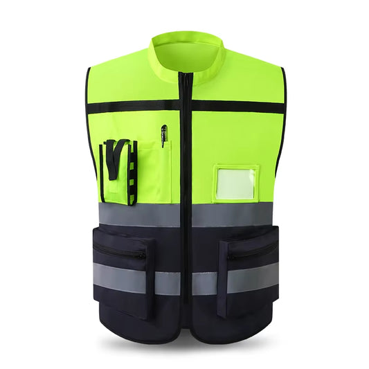 High Visibility Reflective Safety Vest for Outdoor Sports, Motorcycle, and Cycling