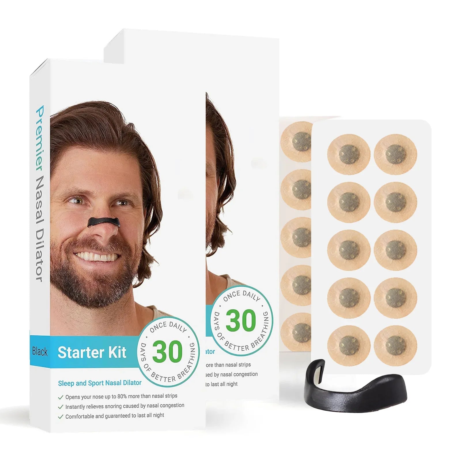 Nasal Breathing Dilator Kit (30-Day Supply) | Anti-Snoring & Improved Airflow