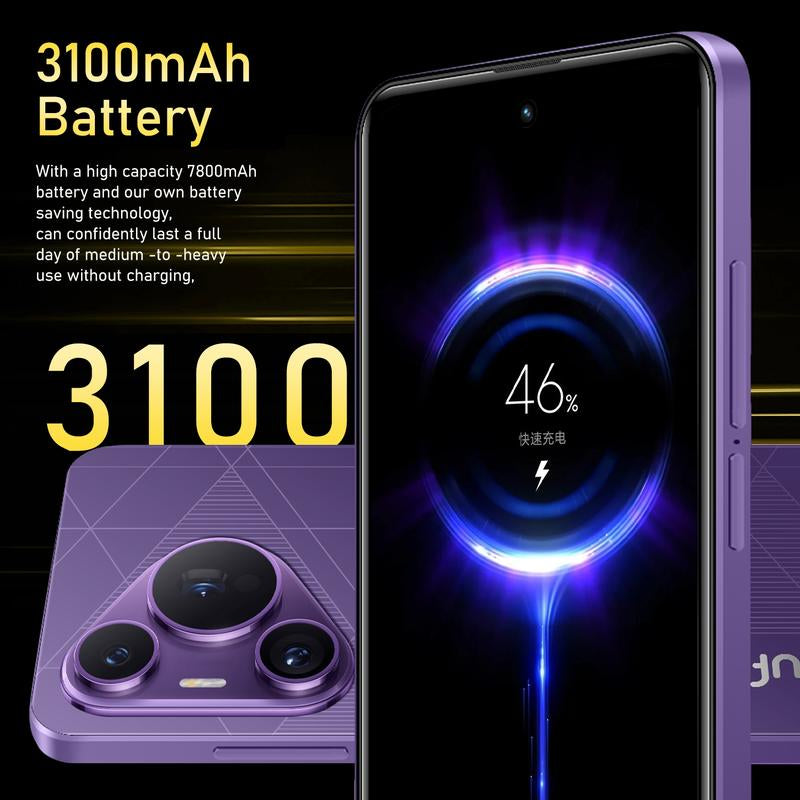 Fuffi 6.56-Inch HD Smartphone - 4GB RAM, 32GB Storage, Dual Camera, Bluetooth & GPS, Sleek Metal Frame, Android 4G
