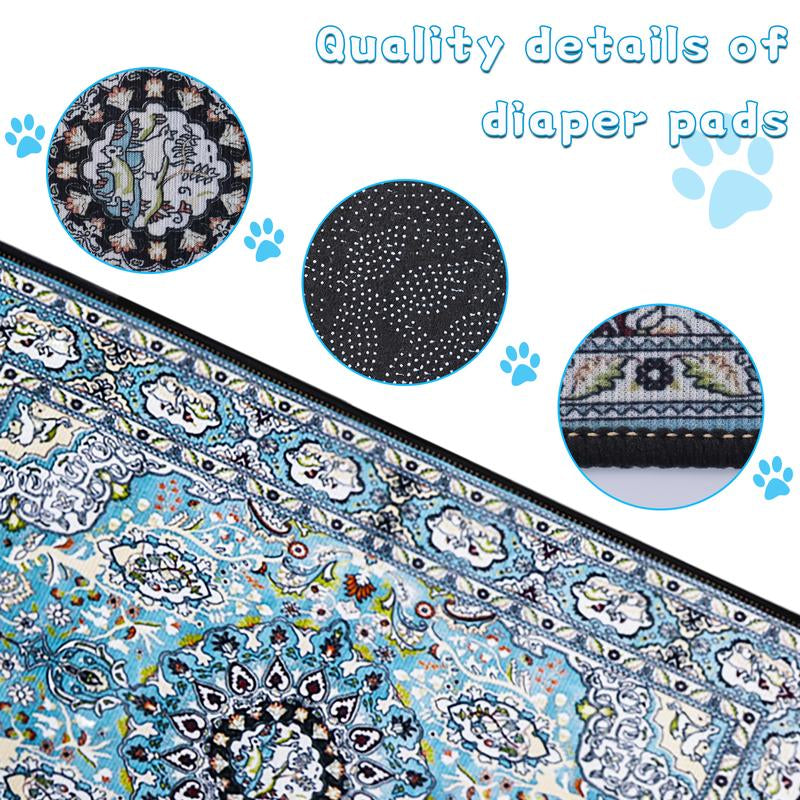 Super Absorbent Washable Dog Pee Pads - Waterproof, Leak-Proof & Non-Slip Reusable Puppy Training Pads for Easy Housebreaking