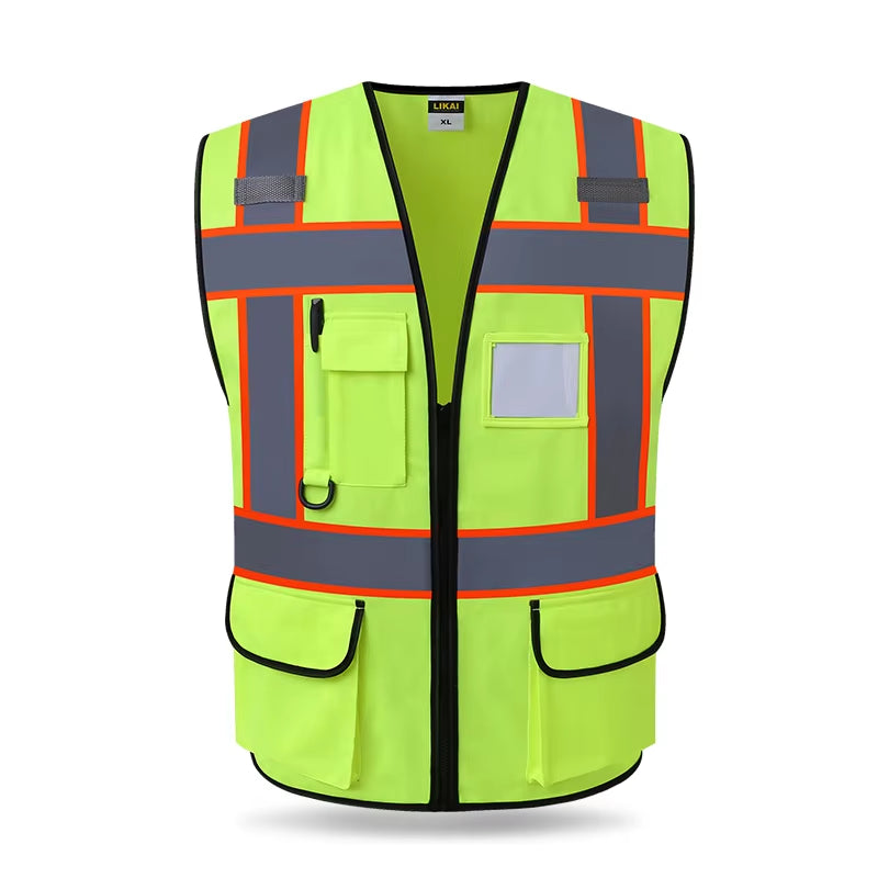 High Visibility Reflective Safety Vest for Outdoor Sports, Motorcycle, and Cycling